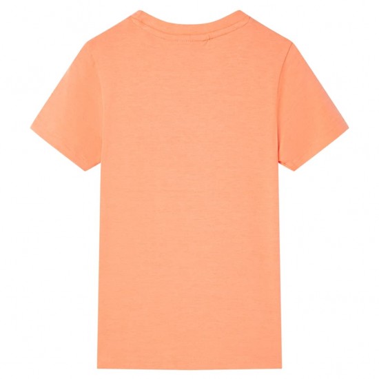 Vaikiški marškinėliai trumpomis rankovėmis, oranžiniai, 116 dydžio