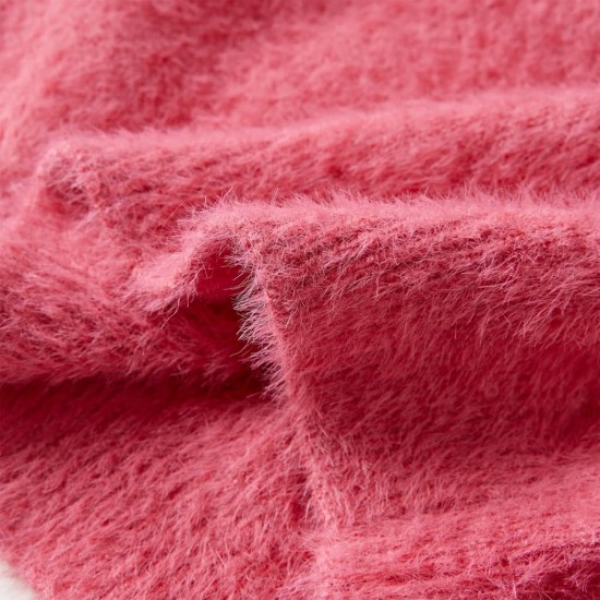 Vaikiškas megztinis, sendintos rožinės spalvos, megztas, 128 dydžio