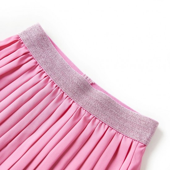 Vaikiškas klostuotas sijonas, rožinės spalvos, 128 dydžio