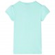 Vaikiški marškinėliai, šviesiai mėtinės spalvos, 104 dydžio