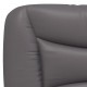 Galvūgalio pagalvėlė, pilkos spalvos, 160cm, dirbtinė oda