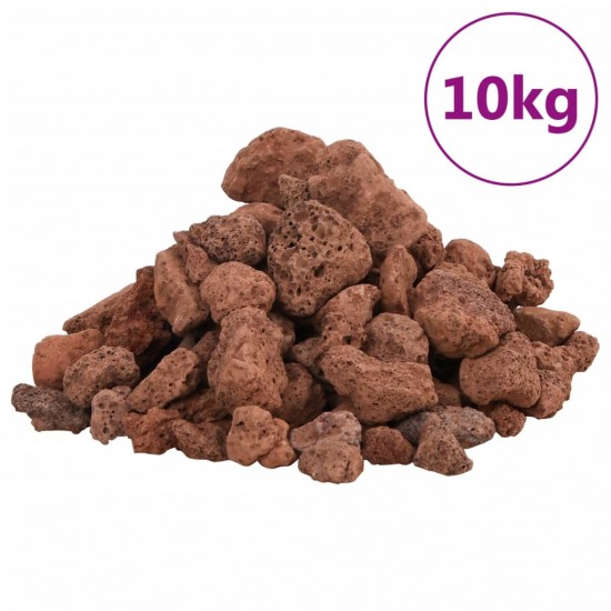 Vulkaninės uolienos, raudonos spalvos, 10 kg, 1–2cm