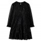 Vaikiška suknelė ilgomis rankovėmis, juodos spalvos, 116 dydžio