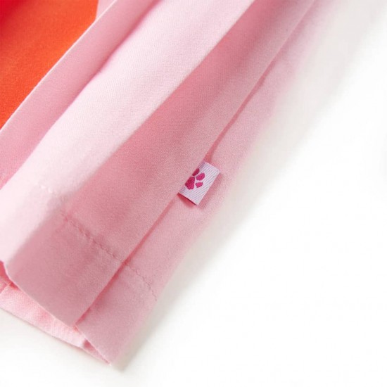 Vaikiškas klostuotas sijonas, šviesiai rožinės spalvos, 104 dydžio