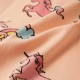 Vaikiška pižama trumpomis rankovėmis, šviesiai oranžinė, 140 dydžio