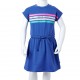 Vaikiška suknelė su sutraukiama juostele, kobalto mėlyna, 140 dydžio