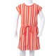 Vaikiška suknelė su sutraukiama juostele, rožinė/raudona, 128 dydžio