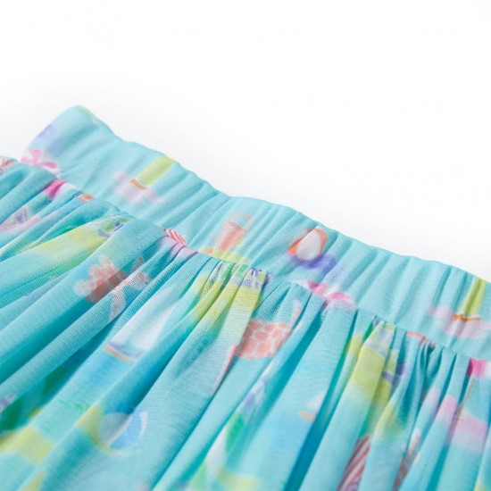 Vaikiškas klostuotas sijonas, šviesiai alyvinės spalvos, 128 dydžio
