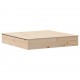 Smėlio dėžė su dangčiu, 111x111x19,5cm, pušies medienos masyvas