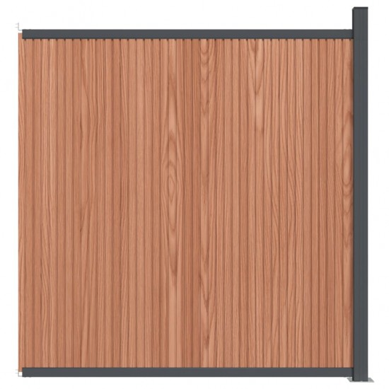 Tvoros segmentas, rudos spalvos, 173x186cm, WPC