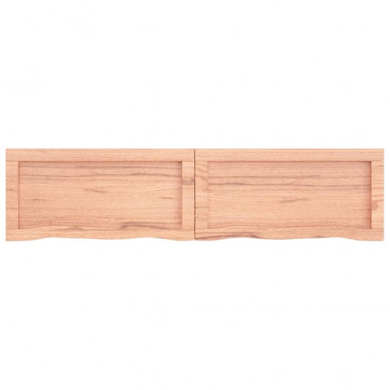Vonios stalviršis, šviesiai rudas, 120x30x(2–6)cm, mediena