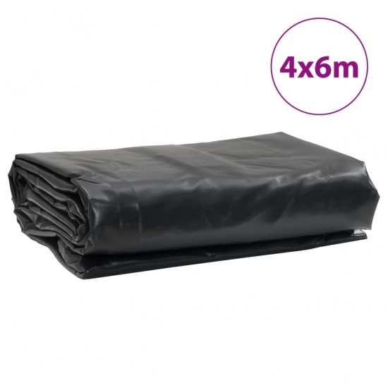 Tentas, antracito spalvos, 4x6m, 600g/m²