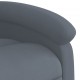 Elektrinis masažinis krėslas, tamsiai pilkas, aksomas