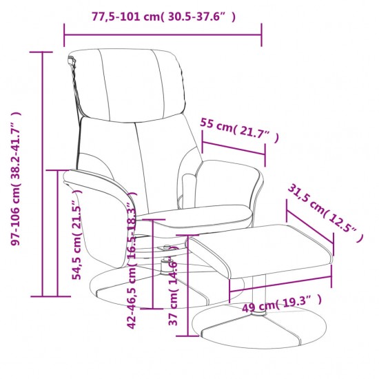 Atlošiama masažinė kėdė su pakoja, juodos spalvos, dirbtinė oda