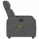 Elektrinis masažinis krėslas, tamsiai pilkas, audinys