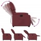 Atsistojantis masažinis krėslas, raudonojo vyno, dirbtinė oda