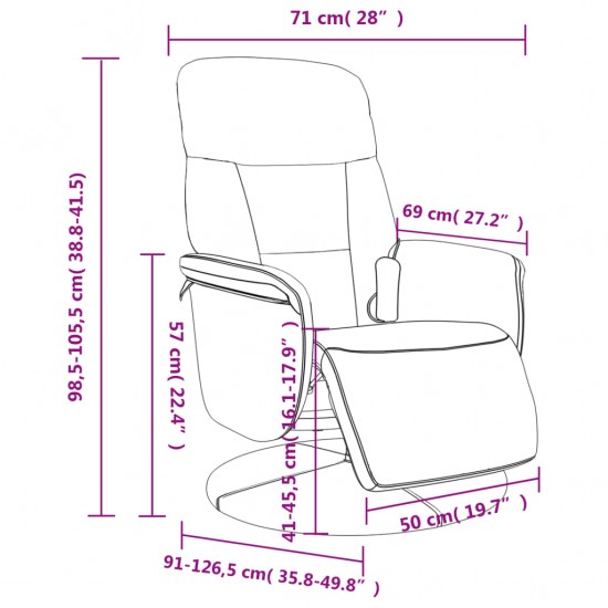 Atlošiama masažinė kėdė su pakoja, tamsiai pilka, aksomas