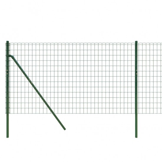 Vielinė tinklinė tvora, žalia, 1x25m, galvanizuotas plienas