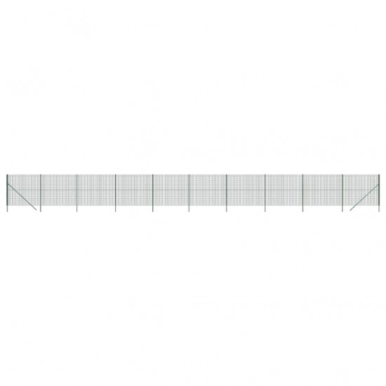 Vielinė tinklinė tvora, žalia, 1,6x25m, galvanizuotas plienas