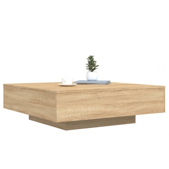 Kavos staliukas, sonoma ąžuolo, 100x100x31cm, apdirbta mediena