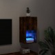 TV spintelė su LED lemputėmis, dūminio ąžuolo, 30,5x30x60cm