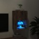 TV spintelė su LED lemputėmis, dūminio ąžuolo, 40,5x30x60cm