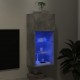 TV spintelė su LED lemputėmis, betono pilka, 40,5x30x90cm