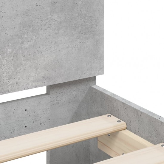Lovos rėmas su galvūgaliu, betono, 140x190cm, apdirbta mediena
