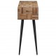 Konsolinis staliukas, 110x34x80cm, perdirbta tikmedžio mediena