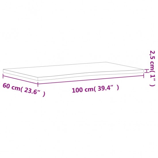 Rašomojo stalo stalviršis, 100x(55–60)x2,5cm, bukmedžio masyvas