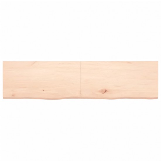 Stalviršis, 160x40x(2–4)cm, neapdorotas ąžuolo medienos masyvas