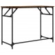 Rašomasis stalas, dūminio ąžuolo, 100x45x76cm, mediena/plienas