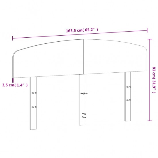 Galvūgalis, baltos spalvos, 160cm, pušies medienos masyvas