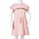 Vaikiška suknelė su sutraukiama juostele, šviesiai rožinė, 128 dydžio