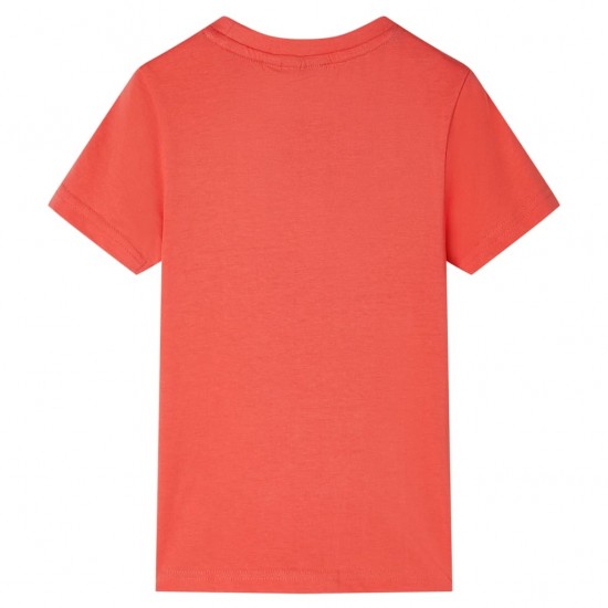 Vaikiški marškinėliai, šviesiai raudonos spalvos, 116 dydžio
