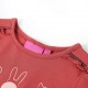 Vaikiški marškinėliai ilgomis rankovėmis, deginti rožiniai, 128 dydžio
