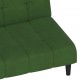 Dvivietė sofa-lova, tamsiai žalios spalvos, aksomas