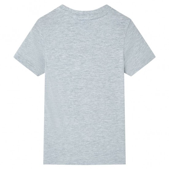 Vaikiški marškinėliai trumpomis rankovėmis, pilkos spalvos, 116