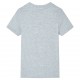 Vaikiški marškinėliai trumpomis rankovėmis, pilkos spalvos, 116