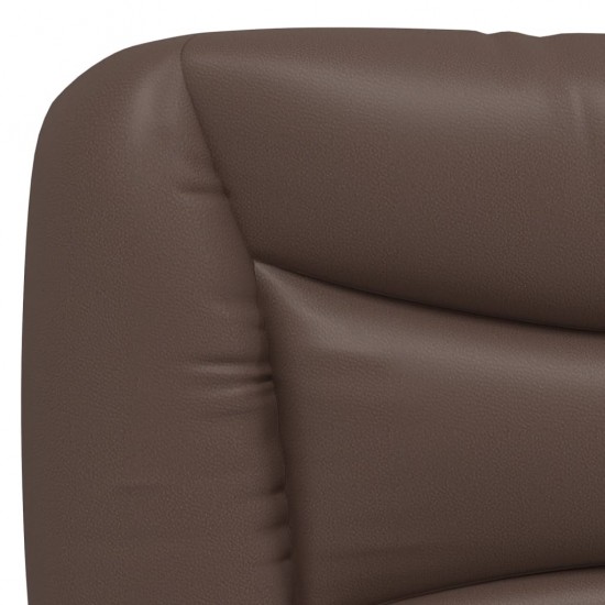 Galvūgalio pagalvėlė, rudos spalvos, 160cm, dirbtinė oda