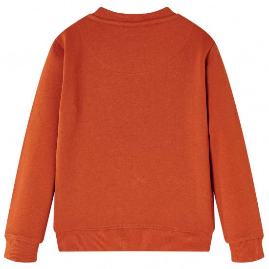 Vaikiškas sportinis megztinis, šviesios rūdžių spalvos, 128 dydžio
