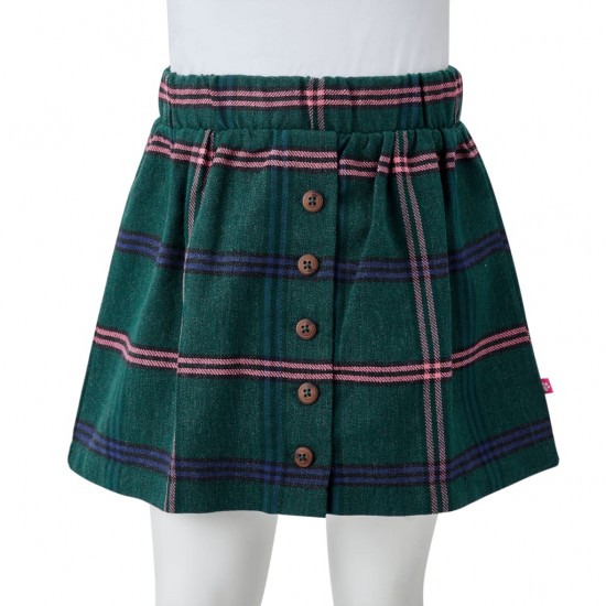 Vaikiškas sijonas, tamsiai žalios spalvos, 104 dydžio