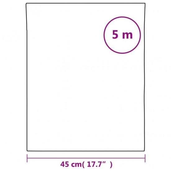 Langų plėvelė, skaidri pilka, 45x500cm, PVC, statinė, matinė