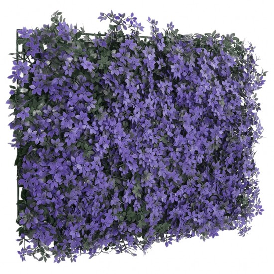   Dirbtinių lapų tvoros, 6vnt., violetinės, 40x60cm