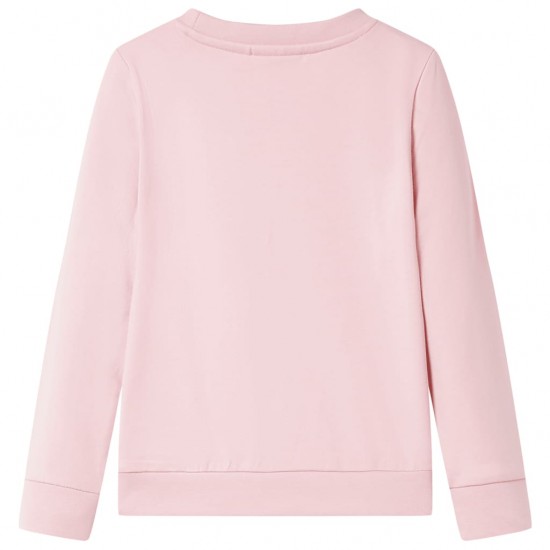 Vaikiškas sportinis megztinis, šviesiai rožinės spalvos, 140 dydžio