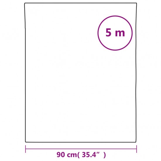 Langų plėvelė, skaidri balta, 90x500cm, PVC, statinė, matinė