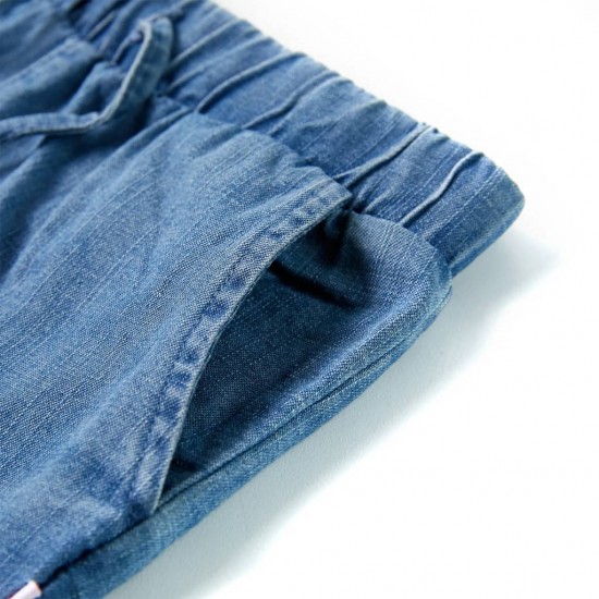 Vaikiški šortai, džinso mėlynos spalvos, 140 dydžio