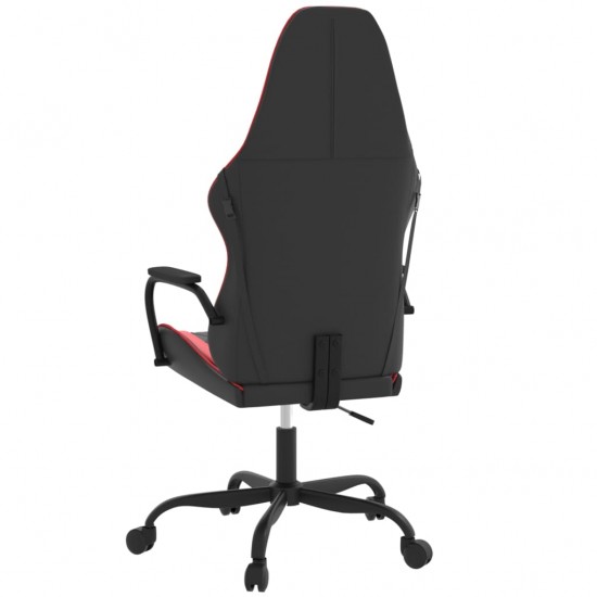 Žaidimų kėdė, juodos ir raudonos spalvos, dirbtinė oda