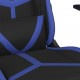 Žaidimų kėdė, juodos ir mėlynos spalvos, dirbtinė oda