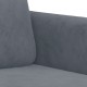 Dvivietė sofa, tamsiai pilkos spalvos, 140cm, aksomas